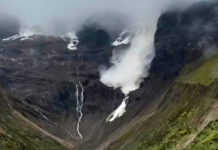 AVALANCHA EN HUMANTAY ALARMA A TURISTAS