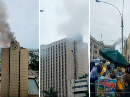 AMAGO DE INCENDIO EN HOTEL SHERATON LIMA