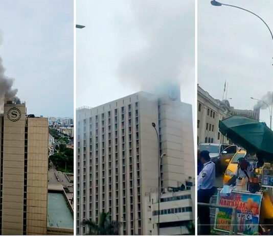 AMAGO DE INCENDIO EN HOTEL SHERATON LIMA